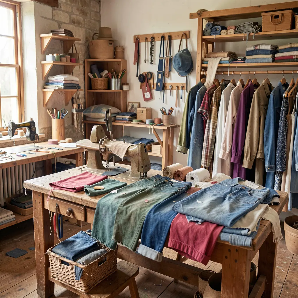 Hantverksprocess för upcycling av kläder